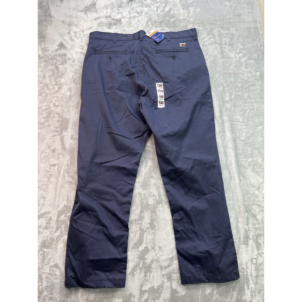 New Lapco FR HRC 2 Pants Mens Work Pants Canvas Pants 42x32 Blue Cotton Twill